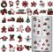 30 Pcs Christmas Diamond Art Painting Magnets Kits (Buffalo Plaid)